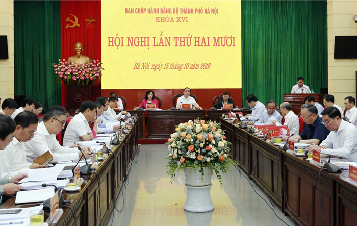 Hội nghị lần thứ 20 Ban Chấp hành Đảng bộ thành phố Hà Nội khoá XVI