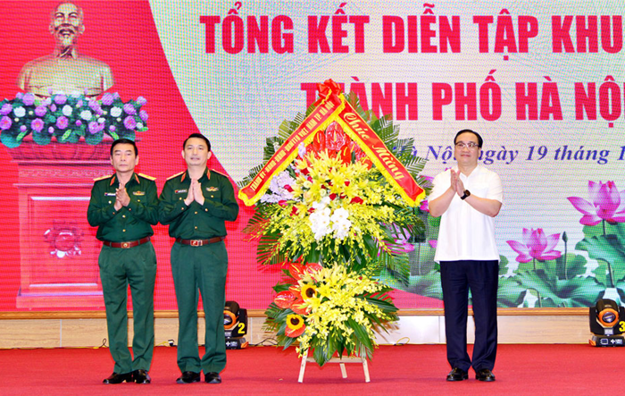 Hà Nội hoàn thành xuất sắc nhiệm vụ diễn tập khu vực phòng thủ năm 2019