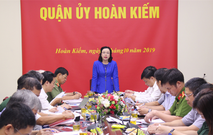 Phó Bí thư Thường trực Thành ủy giám sát việc thực hiện Chương trình 05-CTr/TU tại quận Hoàn Kiếm