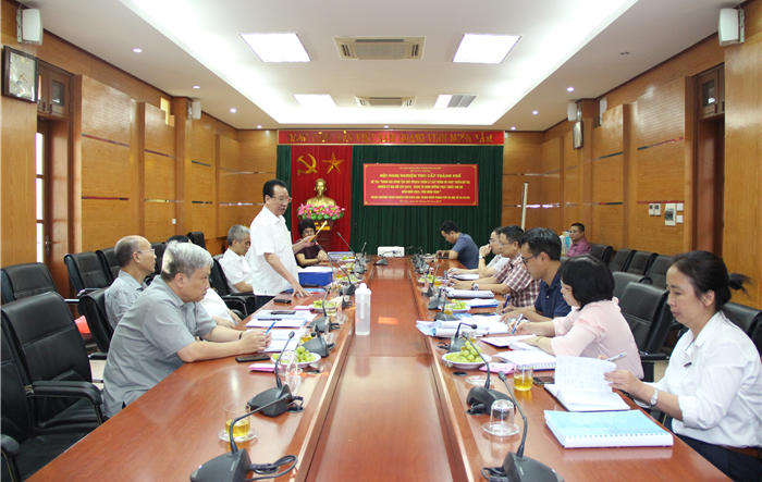 Nghiệm thu đề tài “Đánh giá công tác quy hoạch, quản lý, xây dựng và phát triển đô thị nhiệm kỳ Đại hội XVI (2015-2020) và định hướng phát triển Thủ đô đến năm 2025, tầm nhìn 2030”