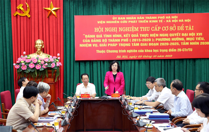 Nghiệm thu cấp cơ sở Đề tài 08 thuộc Chương trình nghiên cứu khoa học trọng điểm của Thành phố