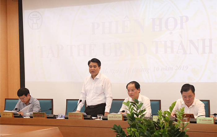 Tập thể UBND Thành phố xem xét, quyết định một số nội dung trình Kỳ họp HĐND Thành phố cuối năm 2019