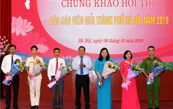 Chung khảo Hội thi báo cáo viên giỏi thành phố Hà Nội năm 2019