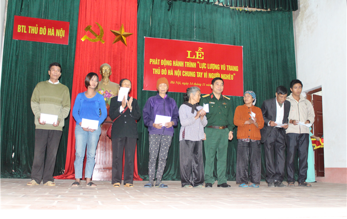 Hành trình “Lực lượng vũ trang Thủ đô chung tay vì người nghèo” tại huyện Sóc Sơn