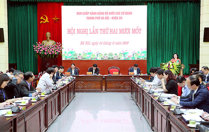 Đảng ủy Khối các cơ quan thành phố Hà Nội đóng góp vào Dự thảo Báo cáo chính trị