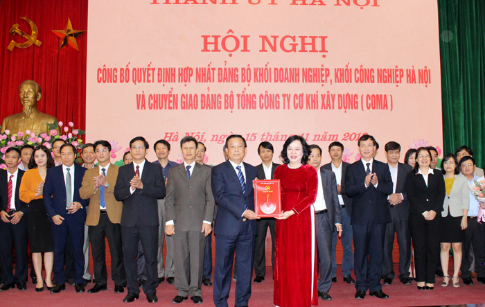Hợp nhất Đảng bộ Khối Doanh nghiệp và Đảng bộ Khối Công nghiệp