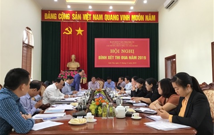 Bình xét thi đua Cụm thi đua Ban Dân vận các huyện, thị phía Tây Hà Nội