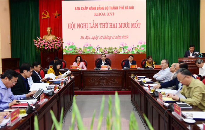 Thành ủy Hà Nội họp bàn về chủ đề và định hướng công tác năm 2020