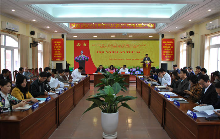 Hội nghị Ban Chấp hành Đảng bộ quận Cầu Giấy lần thứ 34
