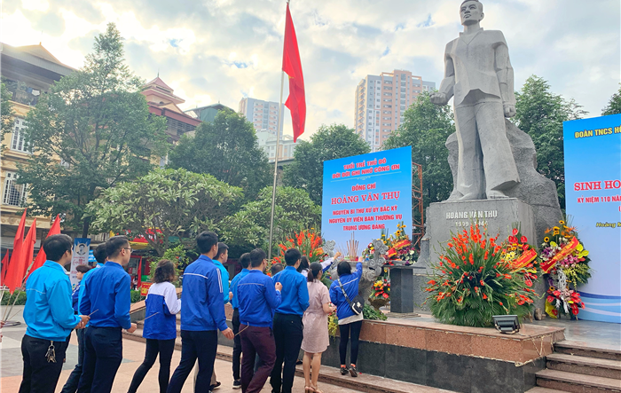 Tuổi trẻ Thủ đô kỷ niệm 110 năm Ngày sinh đồng chí Hoàng Văn Thụ