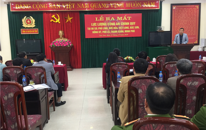 Huyện Sóc Sơn tiếp tục triển khai công an chính quy tại 8 xã
