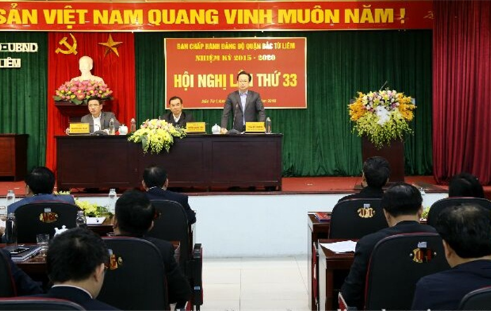 Hội nghị Ban Chấp hành Đảng bộ quận Bắc Từ Liêm lần thứ 33