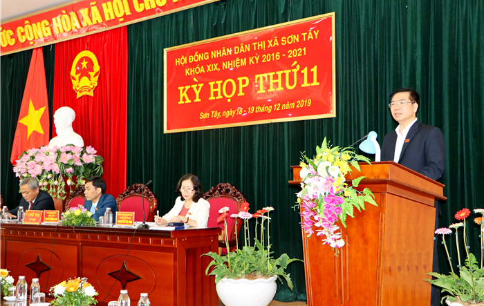 HĐND thị xã Sơn Tây tổ chức Kỳ họp lần thứ 11