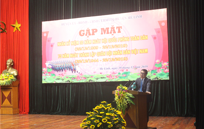 Gặp mặt nhân kỷ niệm 30 năm Ngày hội Quốc phòng toàn dân và 75 Ngày thành lập Quân đội nhân dân Việt Nam