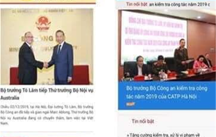 Công an Hà Nội: Cảnh báo 8 trang web gắn mã độc giả mạo lực lượng Công an