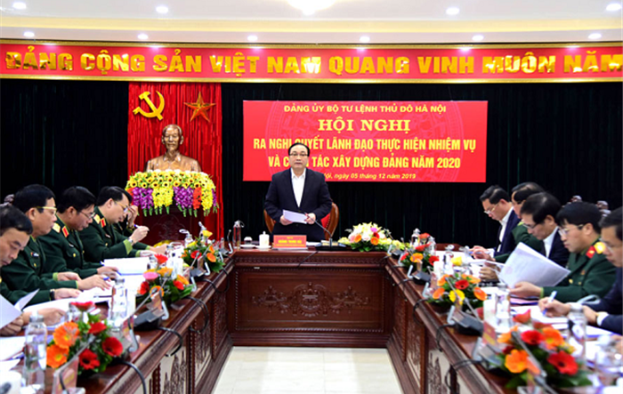 Đảng ủy Bộ Tư lệnh Thủ đô Hà Nội họp ra nghị quyết lãnh đạo thực hiện nhiệm vụ năm 2020