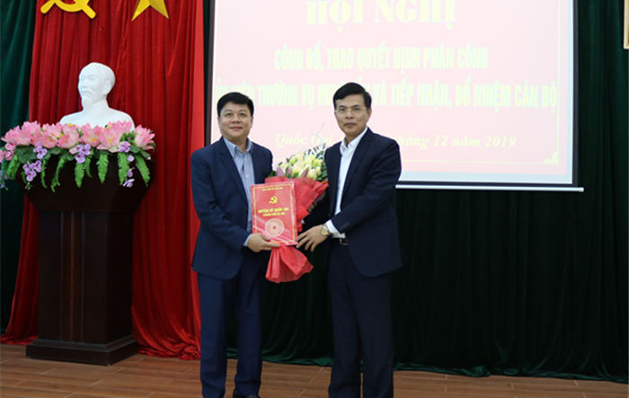 Huyện ủy Quốc Oai công bố Quyết định về công tác cán bộ