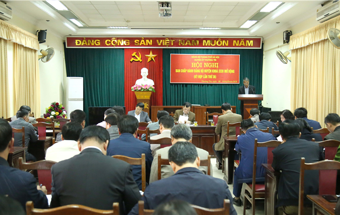 Hội nghị lần thứ 36 Ban Chấp hành Đảng bộ huyện Thường Tín khóa XXIII