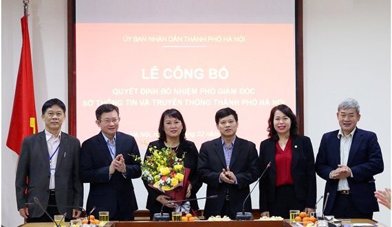 Thành phố Hà Nội bổ nhiệm Phó Giám đốc Sở Thông tin và Truyền thông Hà Nội