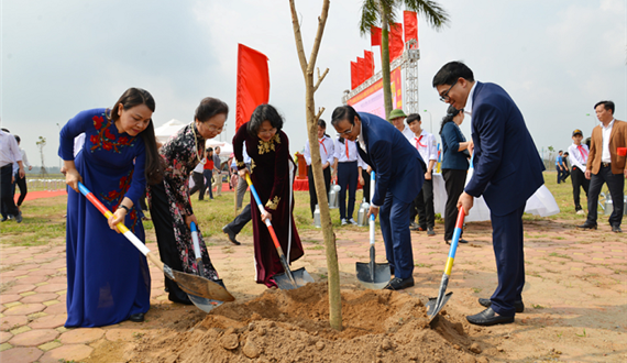 Huyện Mê Linh phát động Tết trồng cây "Đời đời nhớ ơn Bác Hồ" Xuân Kỷ Hợi năm 2019