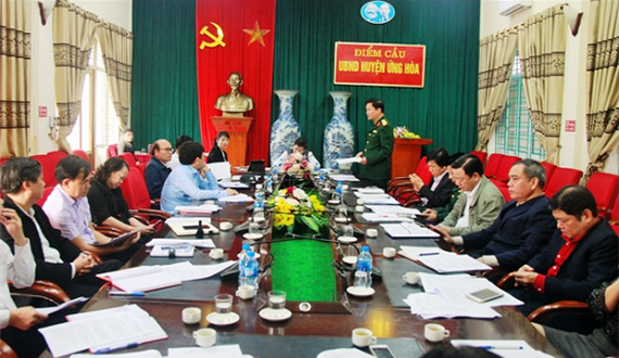Huyện Ứng Hòa triển khai kế hoạch tổ chức Lễ giao nhận quân năm 2019
