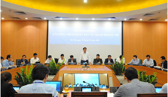 Thành phố Hà Nội họp Ban Chỉ đạo Xây dựng chính quyền điện tử