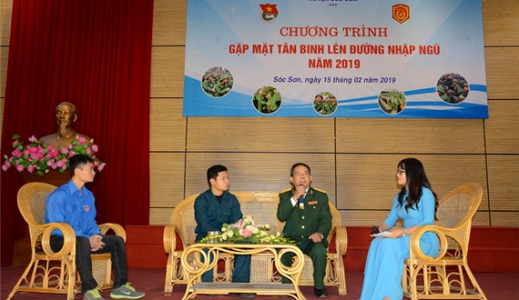 Huyện Sóc Sơn: Gặp mặt, giao lưu, động viên thanh niên lên đường nhập ngũ