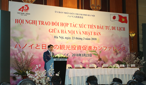 Tăng cường xúc tiến đầu tư, du lịch giữa  Hà Nội và Nhật Bản