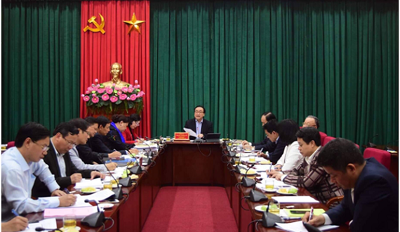 Tiểu ban Văn kiện Đại hội Đảng bộ thành phố Hà Nội lần thứ XVII họp phiên đầu tiên