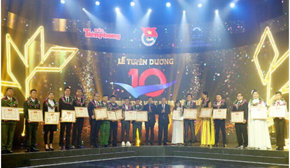 Trao giải thưởng Gương mặt trẻ Việt Nam tiêu biểu năm 2018