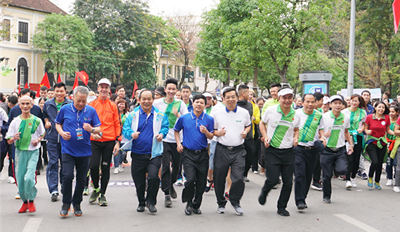 Phát động Ngày chạy Olympic vì sức khỏe toàn dân và Giải chạy Báo Hànộimới năm 2019