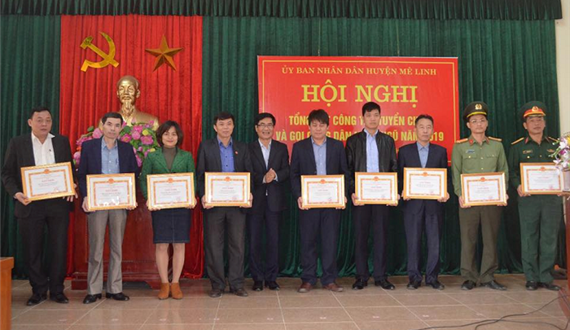 Huyện Mê Linh tổng kết công tác tuyển chọn và gọi công dân nhập ngũ năm 2019