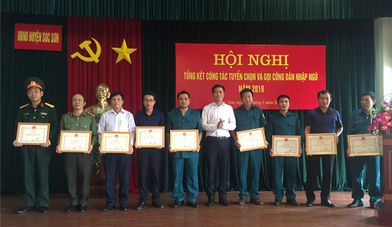 Huyện Sóc Sơn hoàn thành công tác tuyển chọn và gọi công dân nhập ngũ năm 2019