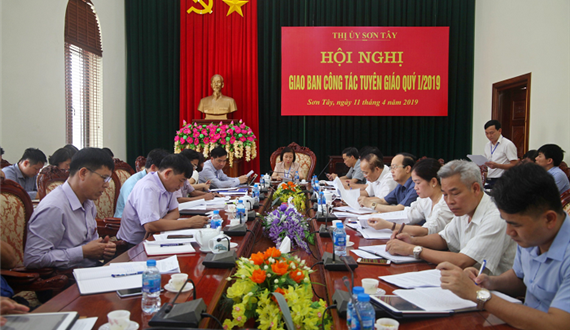 Hội nghị giao ban công tác tuyên giáo quý I/2019
