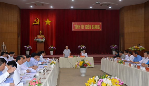 Tổng Bí thư, Chủ tịch nước Nguyễn Phú Trọng thăm và làm việc tại Kiên Giang