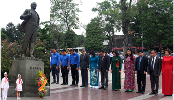 Lãnh đạo thành phố Hà Nội dâng hoa kỷ niệm 149 năm Ngày sinh V.I.Lênin