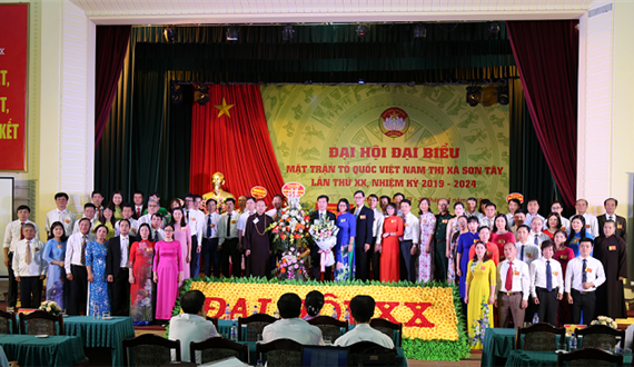 Đại hội đại biểu Mặt trận Tổ quốc Việt Nam thị xã Sơn Tây, nhiệm kỳ 2019-2020 thành công tốt đẹp