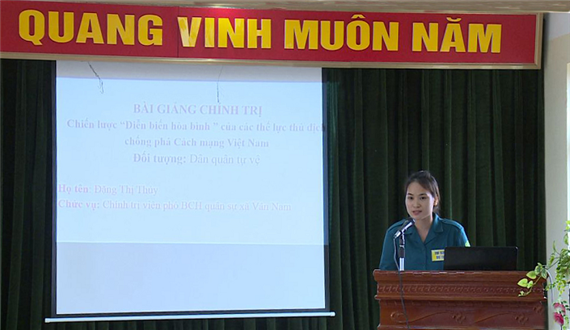 Hội thi báo cáo viên giỏi lực lượng vũ trang huyện Phúc Thọ năm 2019