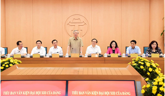 Hà Nội báo cáo Tiểu ban Văn kiện Đại hội XIII về tình hình thực hiện Cương lĩnh 2011