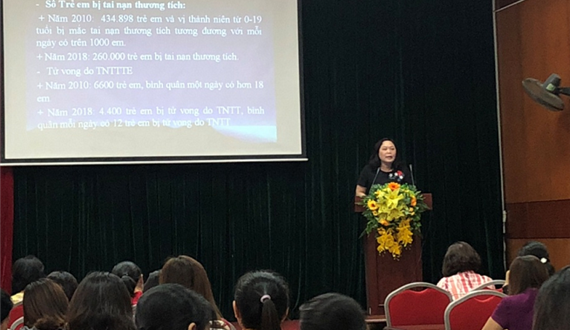Tập huấn “Nâng cao kỹ năng sống và phòng tránh tai nạn thương tích cho trẻ em”