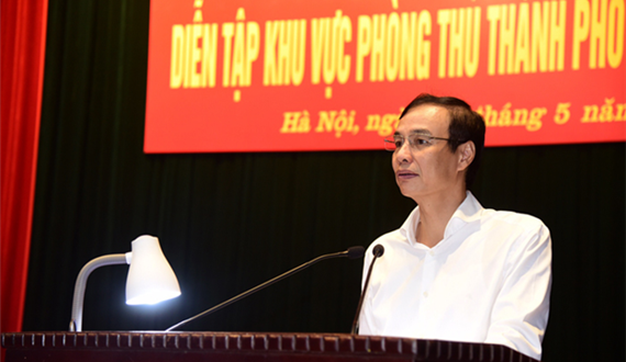 Tập huấn diễn tập khu vực phòng thủ năm 2019 cho cán bộ chủ chốt của Thành phố