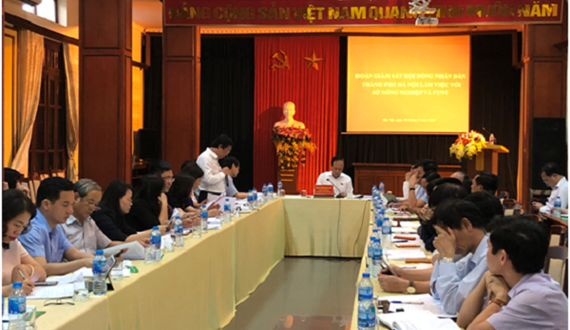 Thường trực HĐND Thành phố Hà Nội: Làm việc với Sở Nông nghiệp và Phát triển Nông thôn về kết quả “Năm kỷ cương hành chính 2017”
