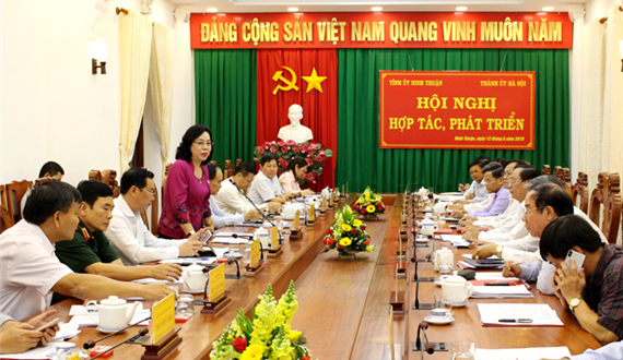 Hà Nội và Ninh Thuận đẩy mạnh hợp tác, phát triển trên 9 lĩnh vực