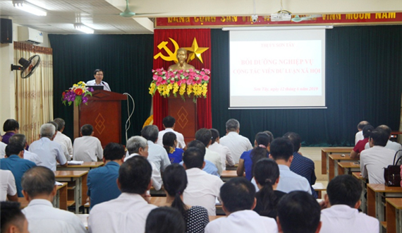 Khai giảng Lớp bồi dưỡng nghiệp vụ công tác dư luận xã hội năm 2019