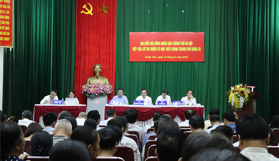 Tổ đại biểu HĐND thành phố Hà Nội tiếp xúc cử tri tại quận Bắc Từ Liêm
