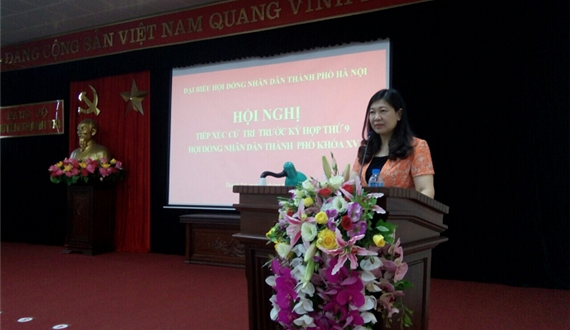 Đại biểu HĐND Thành phố tiếp xúc cử tri trước kỳ họp thứ 9 HĐND Thành phố khóa XV tại huyện Thanh Trì