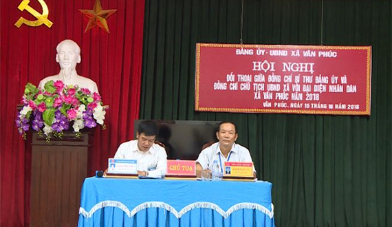 Xã Vân Phúc làm tốt công tác dân vận chính quyền