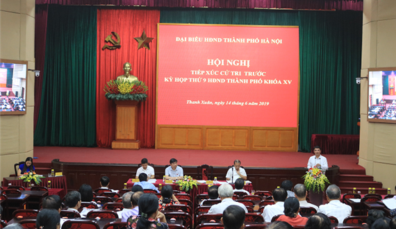Đại biểu HĐND Thành phố tiếp xúc với cử tri  quận Thanh Xuân trước kỳ họp thứ 9 - HĐND Thành phố khóa XV