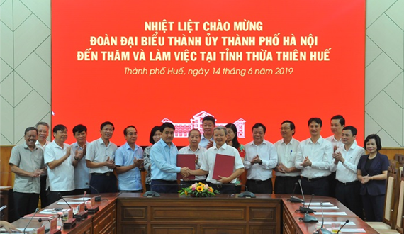 Hà Nội, Thừa Thiên Huế tăng cường hợp tác phát triển trên nhiều lĩnh vực