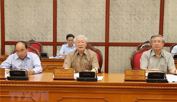 Tổng Bí thư, Chủ tịch nước Nguyễn Phú Trọng chủ trì họp Bộ Chính trị
